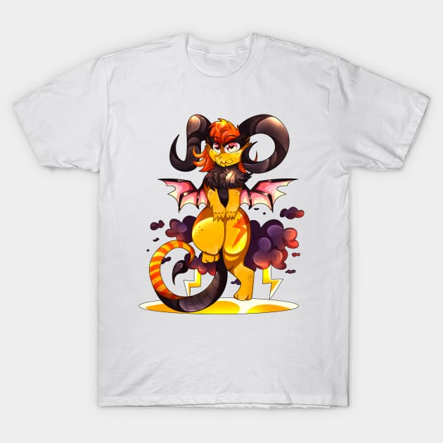 Lightning dragon T-Shirt by rocioam7